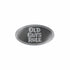 Old Guys Rule 'STACKED LOGO OVAL' DECAL - METALLIC SILVER
